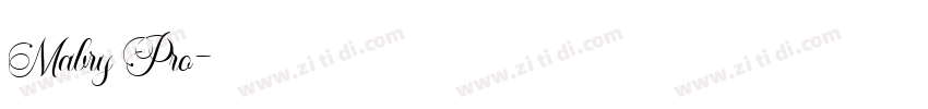 Mabry Pro字体转换